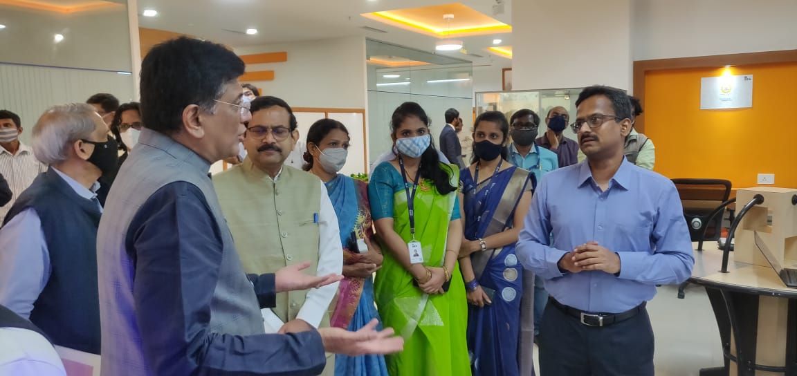 1. Meeting with Ministers at IIITB, Bengaluru